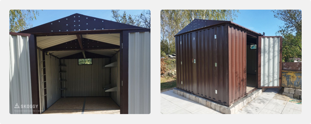 Окно в хозблоке СКОГГИ из поликарбоната