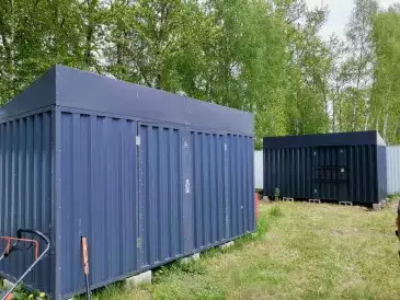 Контейнер для хранения садового инвентаря в графитовом цвете в дер. Лаптево, Раменский р-н, МО