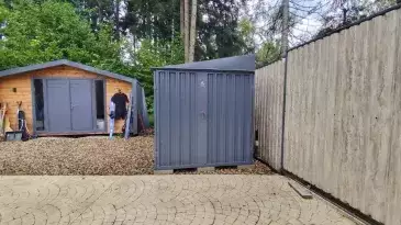 Хозблок для велосипедов, инвентаря, шин и прочих вещей в графитовом цвете в дер. Перхушково, Одинцовский г.о, МО