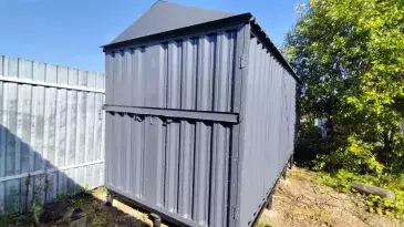 Хозбок для хозяйственных вещей и инструментов в графитовом цвете в дер. Дубовицы, г. Переславль-Залесский, Ярославская обл.