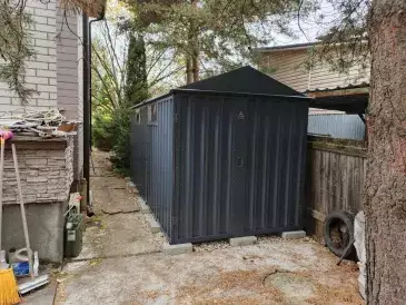 Хозблок для садового инвентаря в графитовом цвете в дер. Писково, мун.окр Истра, МО