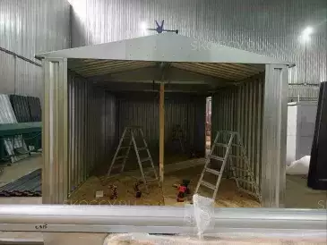 Автомобильный гараж в цинковом цвете в дер. Мошницы, Солнечногорский р-н, МО