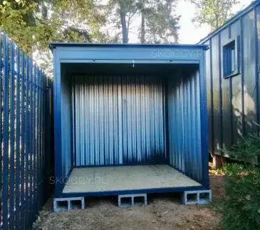 Компактный хозблок для хранения в графитовом цвете в мкр. Сходня, г. Химки, МО